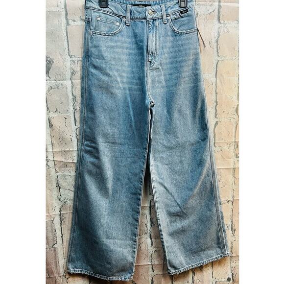 Mavi Miami Wide Flare Legs Women Jeans Size 27 100% Cotton NWT - Picture 4 of 10